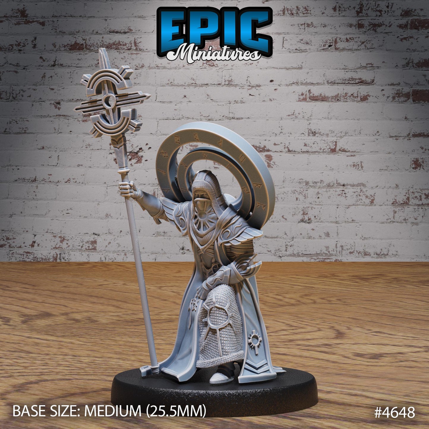 White Priest (3 Variants Available) - Epic Miniatures