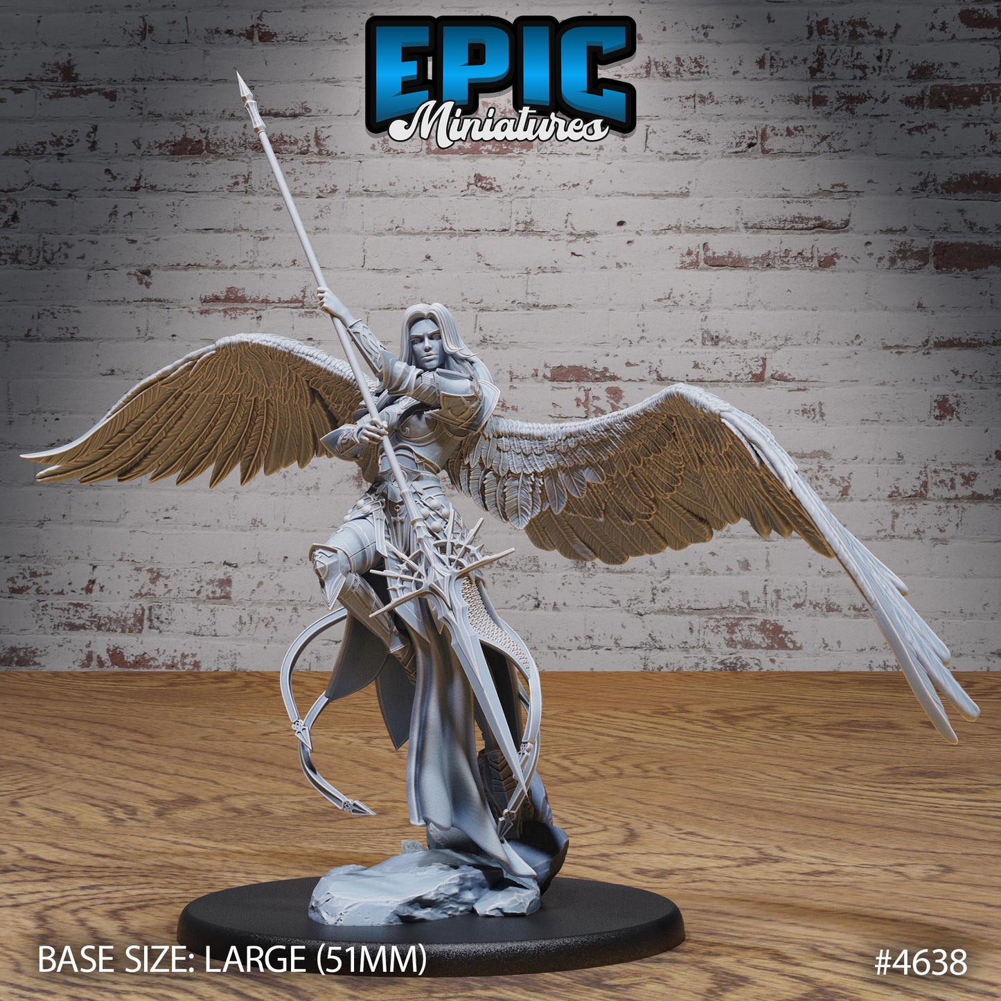 Planetar Female Angel (3 Variants Available) - Epic Miniatures