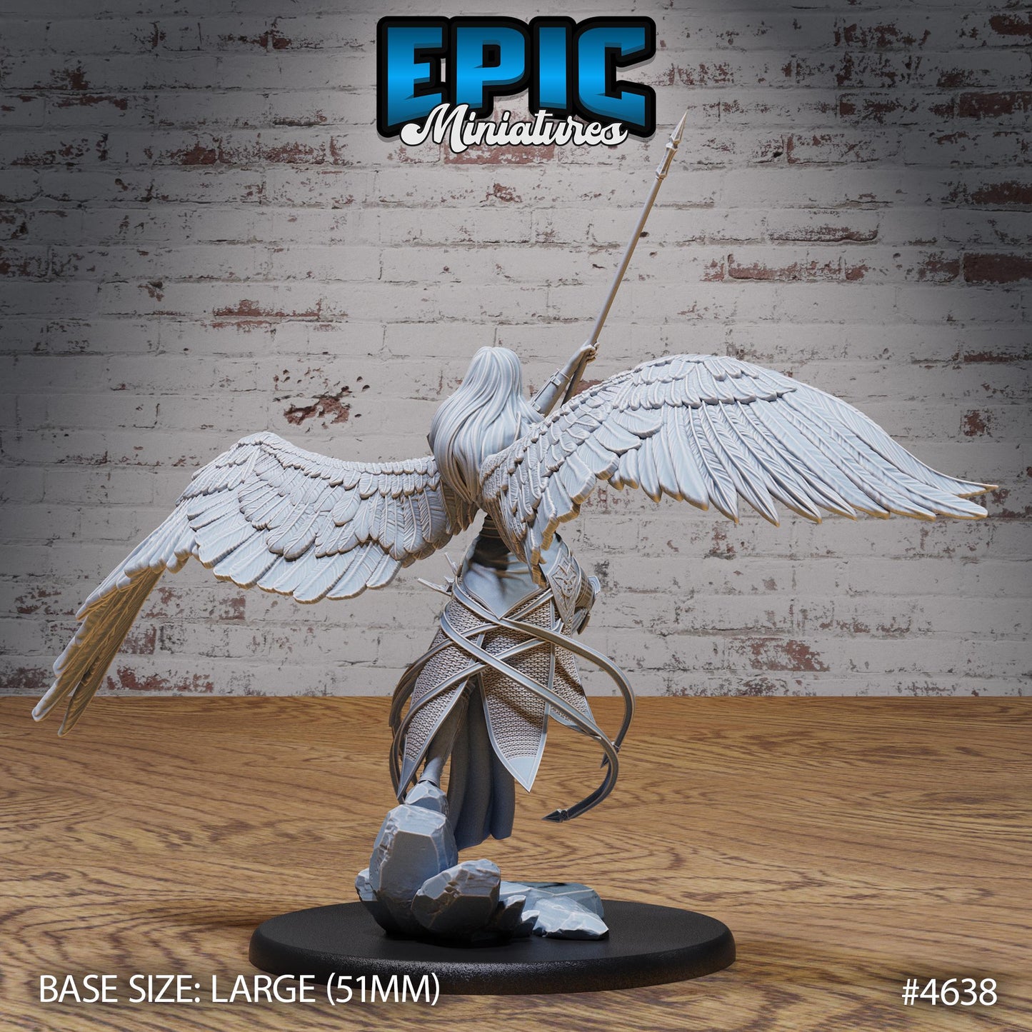 Planetar Female Angel (3 Variants Available) - Epic Miniatures