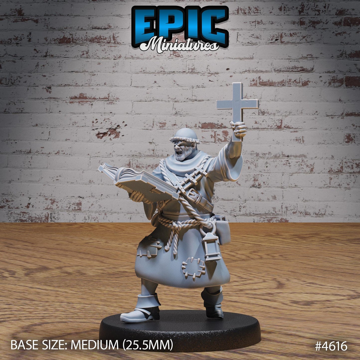 Medieval Cleric Monk (3 Variants Available) - Epic Miniatures