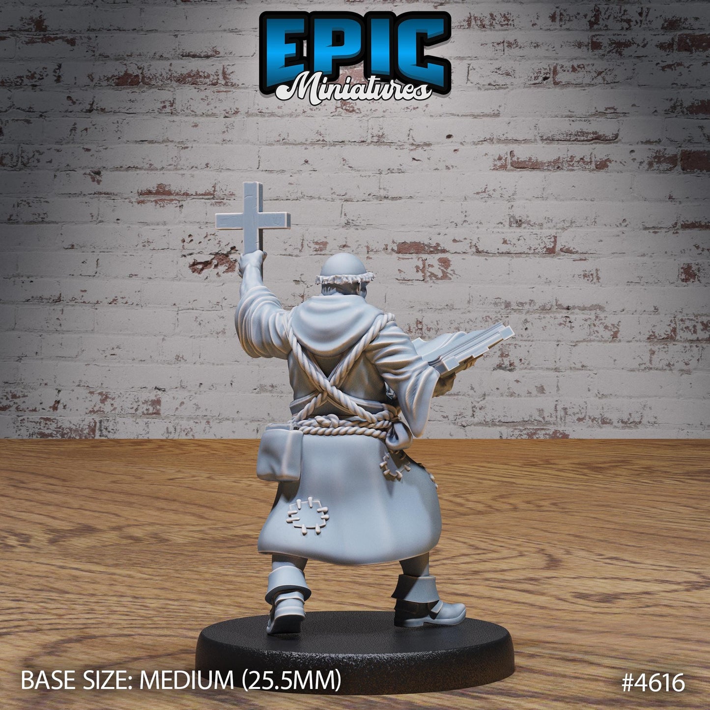 Medieval Cleric Monk (3 Variants Available) - Epic Miniatures