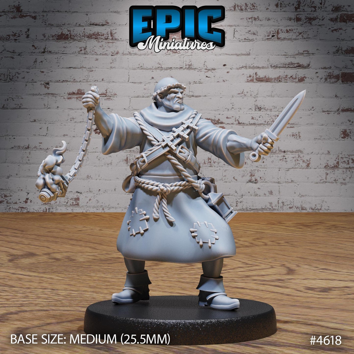 Medieval Cleric Monk (3 Variants Available) - Epic Miniatures