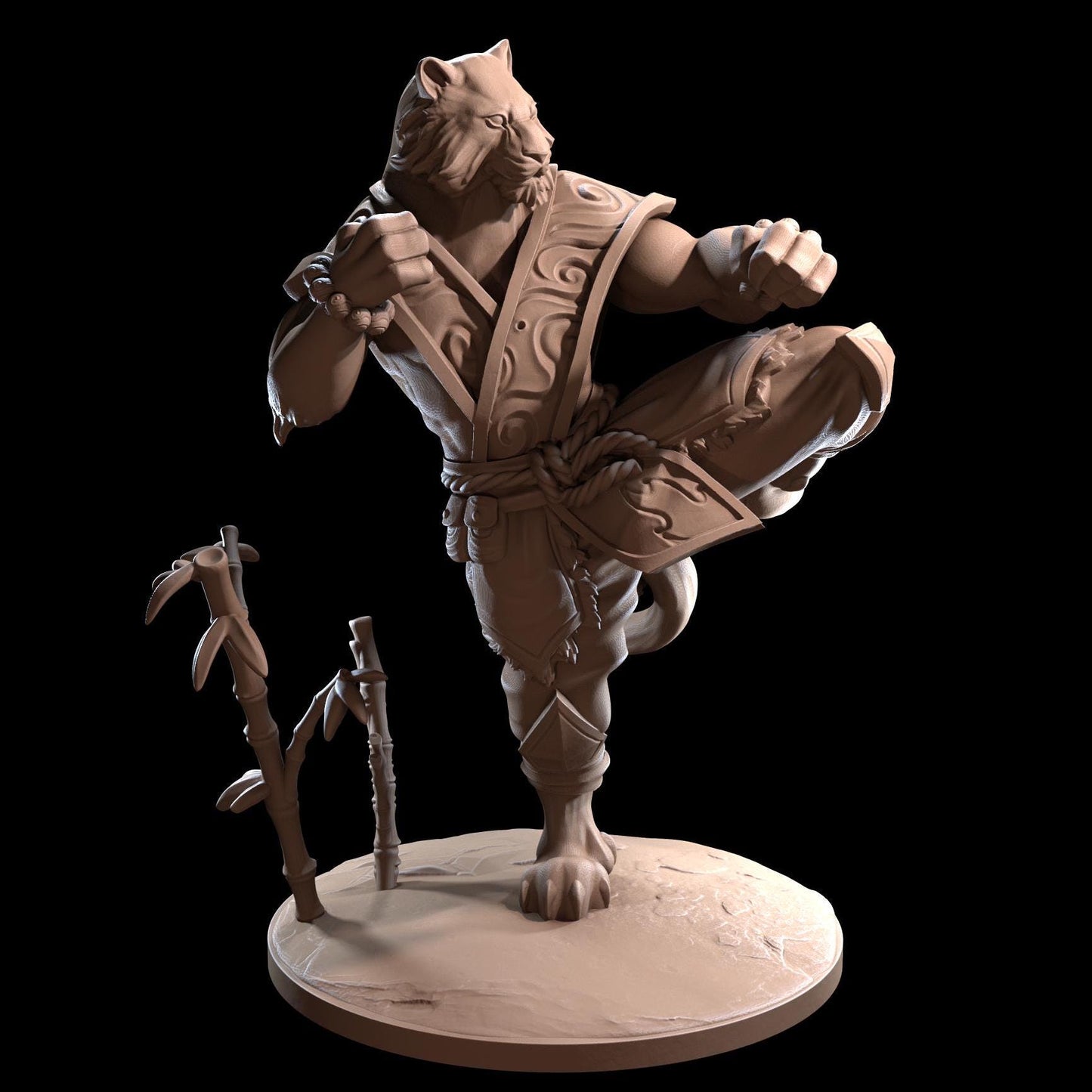 Kai, Catfolk Monk (4 Variants Available) - Dragon Trapper's Lodge