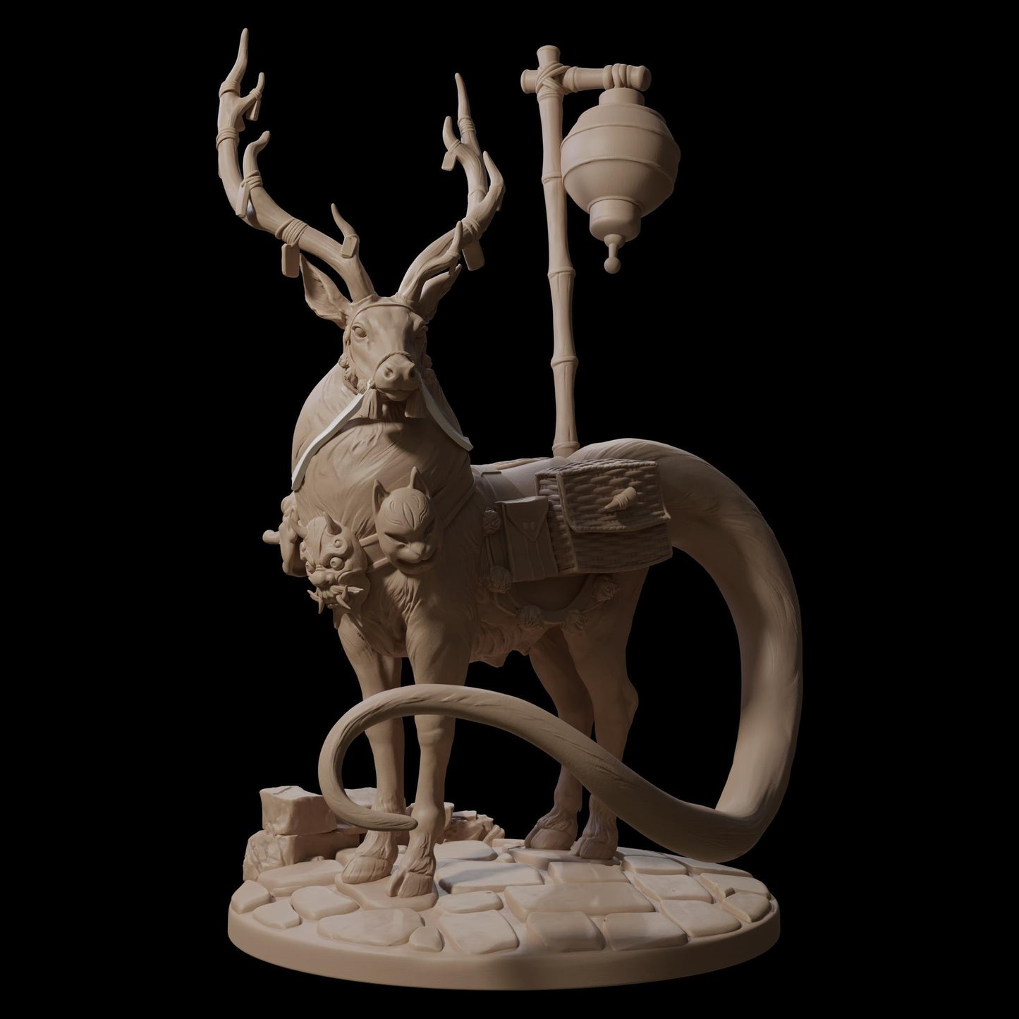 Grandmother Snow riding Mystic Deer (3 Variants Available) - Dragon Trapper's Lodge