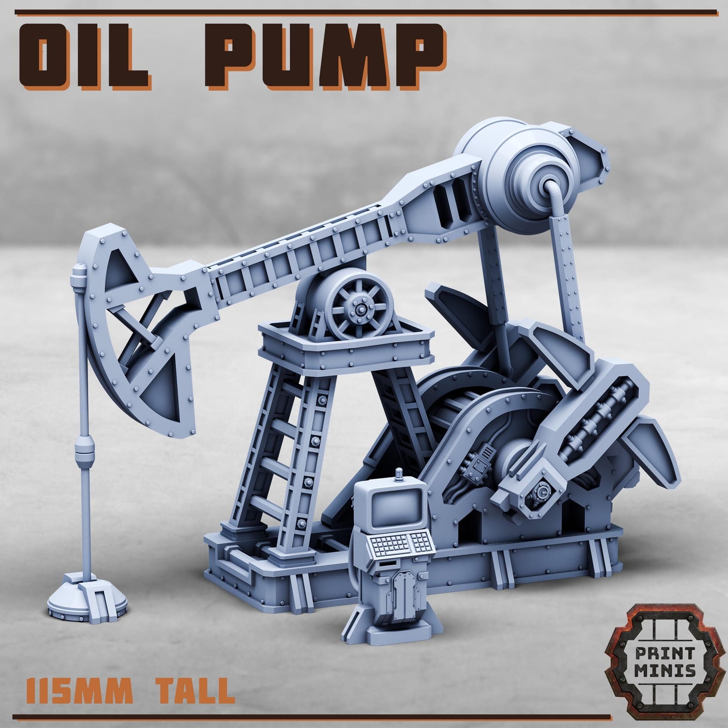 Oil Pump, Scenery Kit - Print Minis