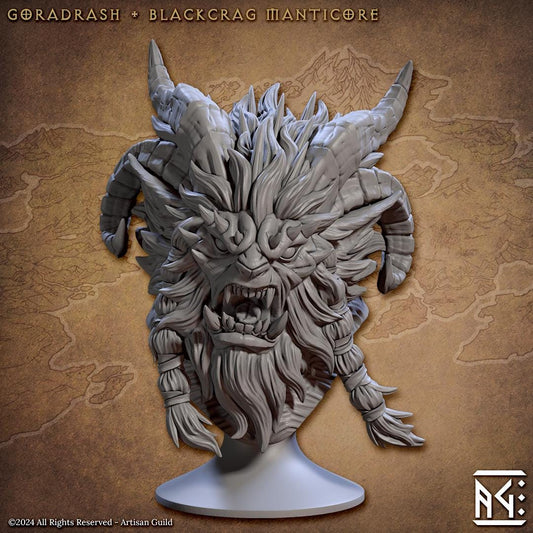 Goradrash, Manticore Bust - Artisan Guild