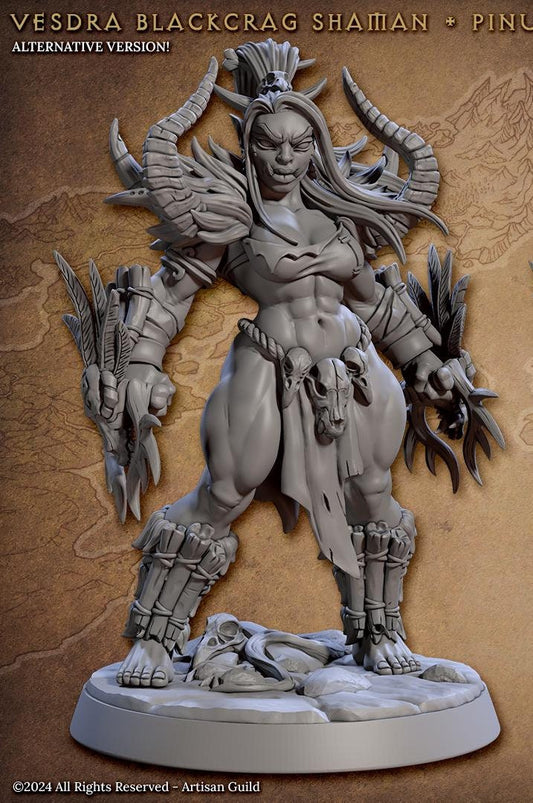 Vesdra, Blackcrag Shaman Pinup - Artisan Guild