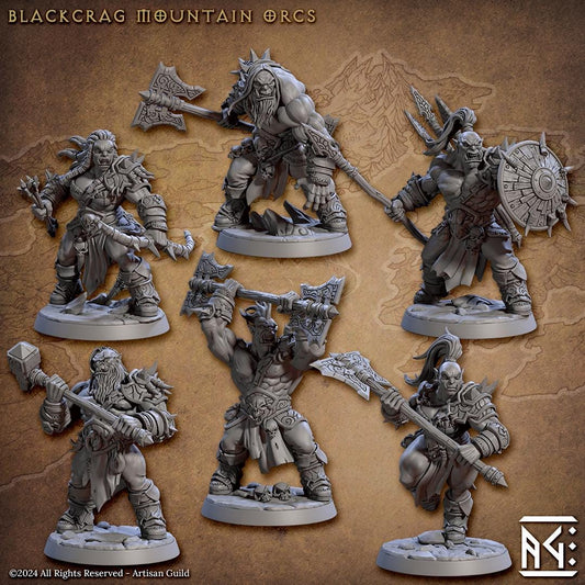 Blackcrag Mountain Orcs, Kit 1 (6 Variants Available) - Artisan Guild
