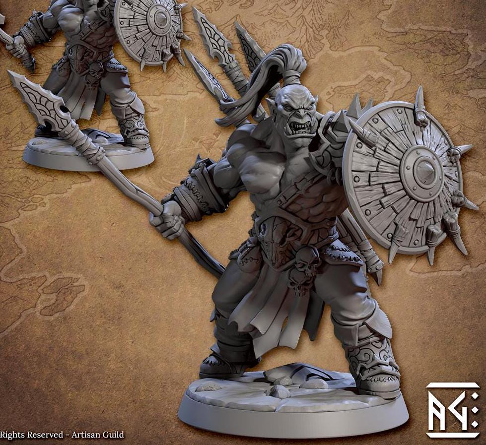 Blackcrag Mountain Orcs, Kit 1 (6 Variants Available) - Artisan Guild
