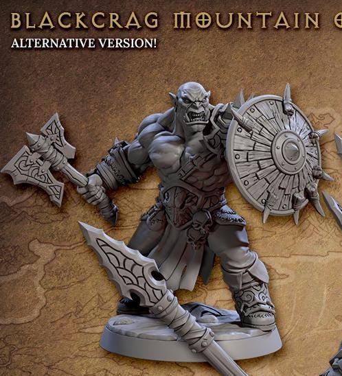 Blackcrag Mountain Orcs, Kit 2 (6 Variants Available) - Artisan Guild
