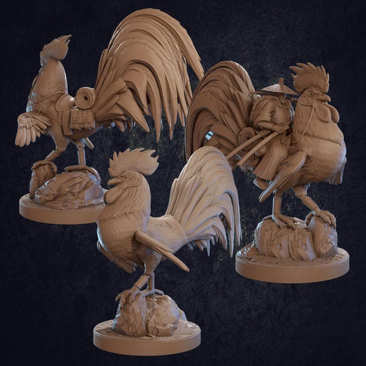 Choto and Hattori Rooster Mount - Dragon Trapper's Lodge