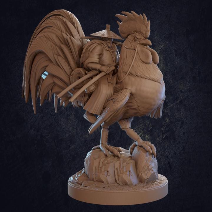 Choto and Hattori Rooster Mount - Dragon Trapper's Lodge