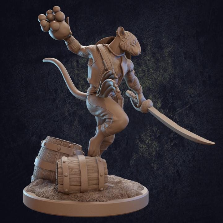 Lee, Ratfolk Pirate - Dragon Trapper's Lodge