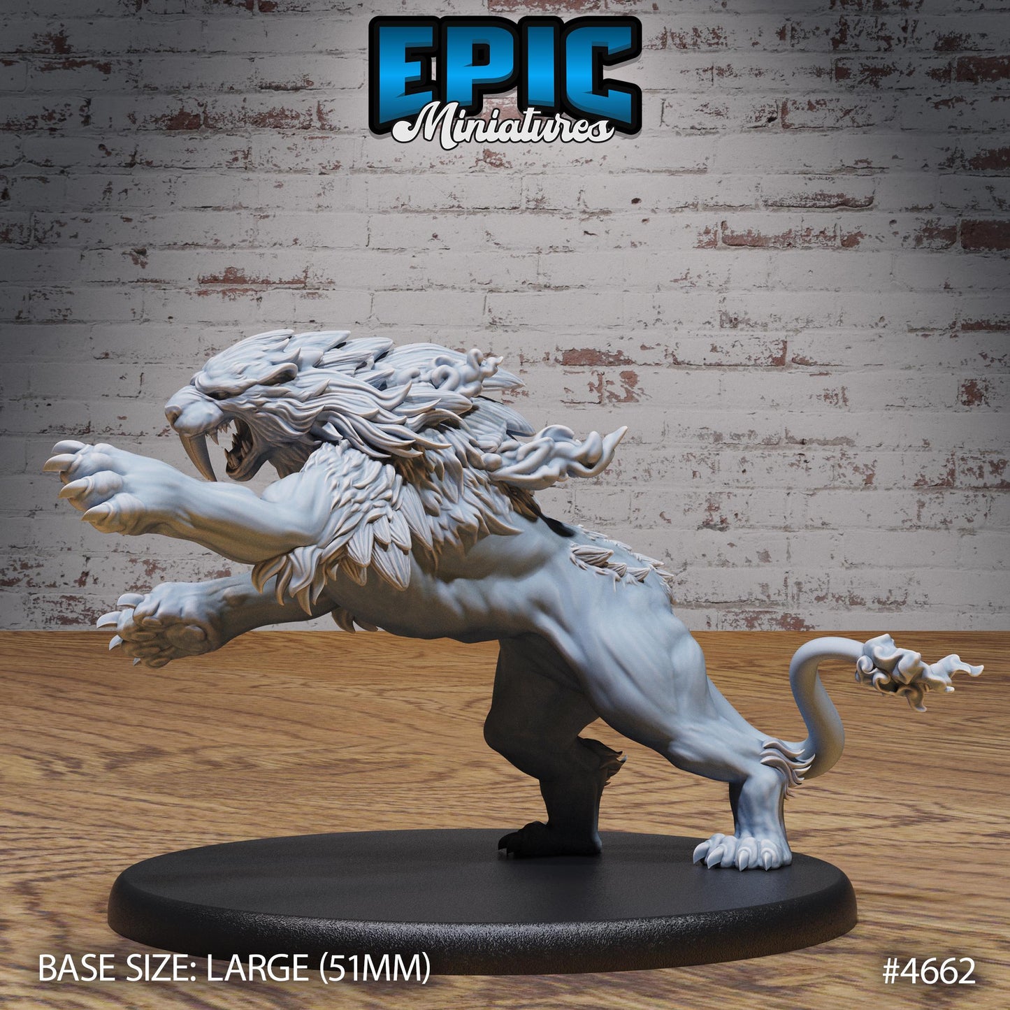 Sabertooth Beast (3 Variants Available) - Epic Miniatures