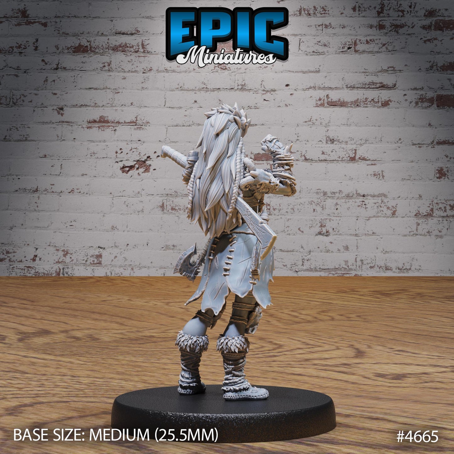 Orc Lady Adventurer (3 Variants Available) - Epic Miniatures