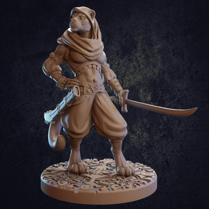 Taja, Tabaxi Ranger (3 Variants Available) - Dragon Trapper's Lodge