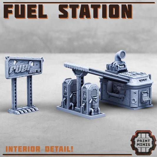 Fuel Station (2 Variants Available) - Print Minis