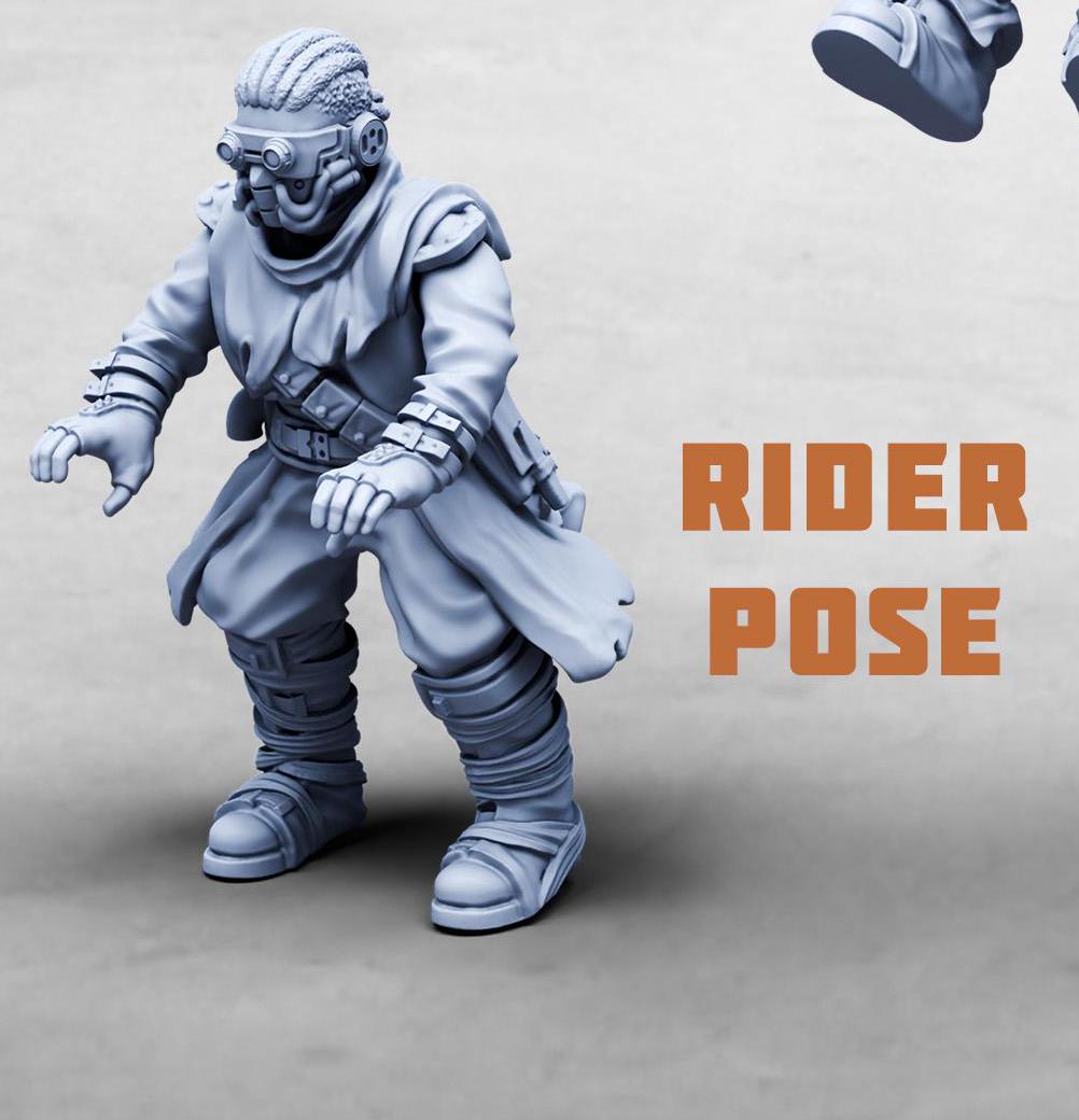 Erroish Tribe, Vehicle Riders (3 Variants Available) - Print Minis