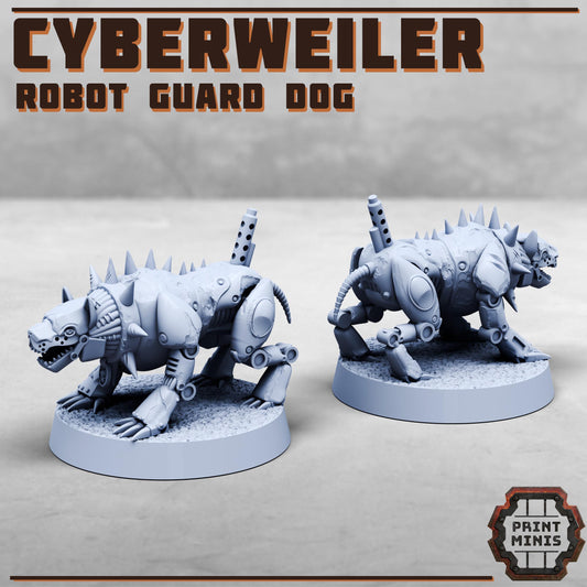 Cyberweiler, Robot Guard Dog - Print Minis