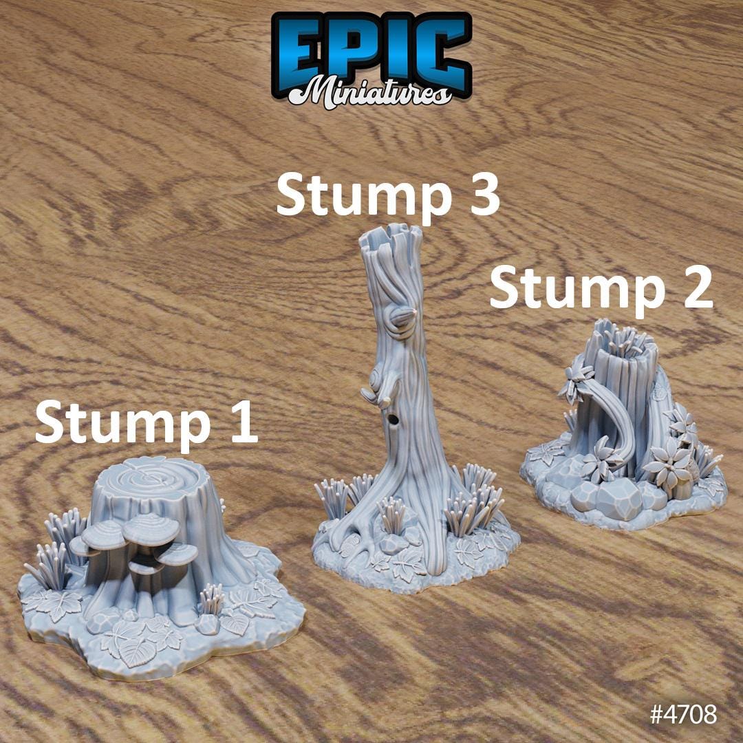 Magical Forest Scatter, Tree, Plants and Stumps (7 Variants Available) - Epic Miniatures