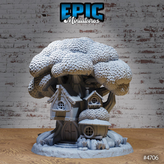 Forest Tree House, Playable Terrain Piece - Epic Miniatures