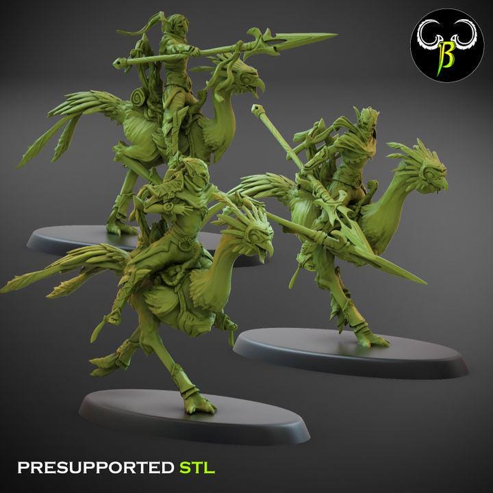 Sand Runners, Lance Squad 2 (3 Variants Available) - Clay Beast Creations