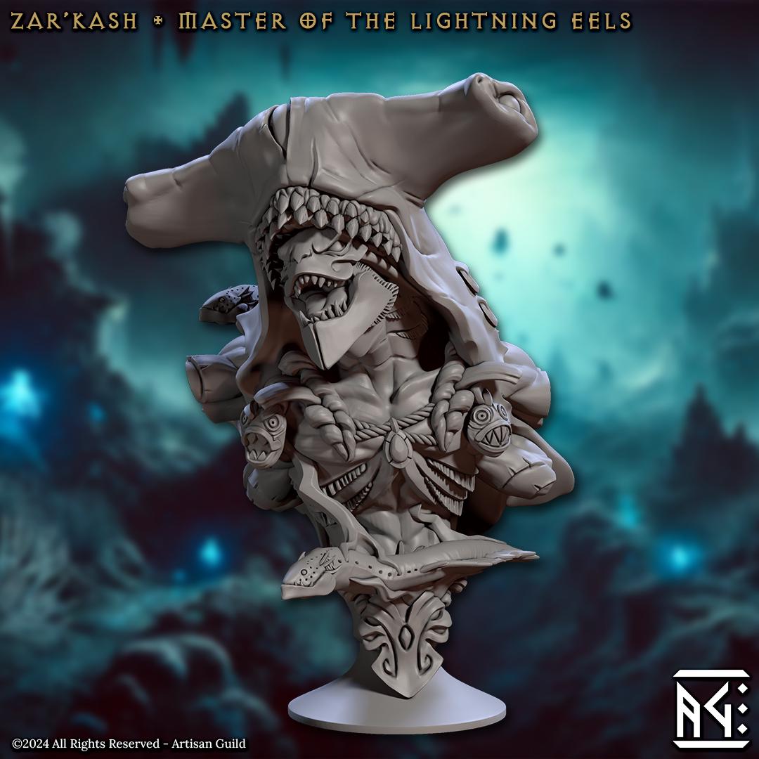 Zar'kash, Master of the Lightning Eels Bust - Artisan Guild