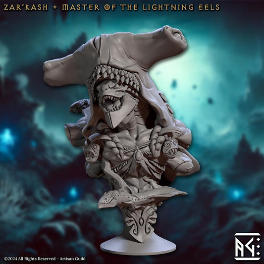 Zar'kash, Master of the Lightning Eels Bust - Artisan Guild