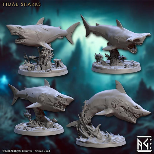 Tidal Sharks (4 Variants Available) - Artisan Guild