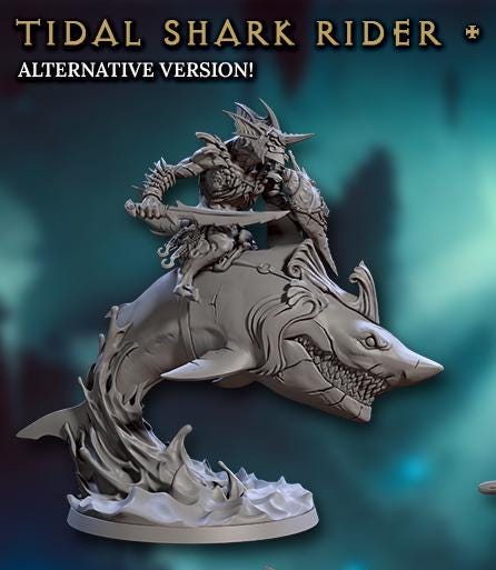 Tidal Sharks Riders, Set 2 (4 Variants Available) - Artisan Guild