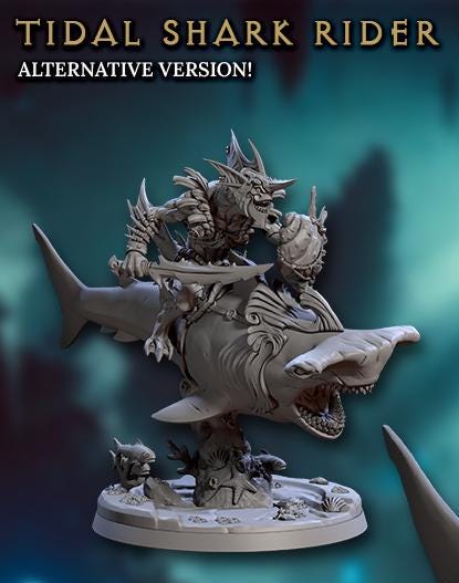 Tidal Sharks Riders, Set 2 (4 Variants Available) - Artisan Guild