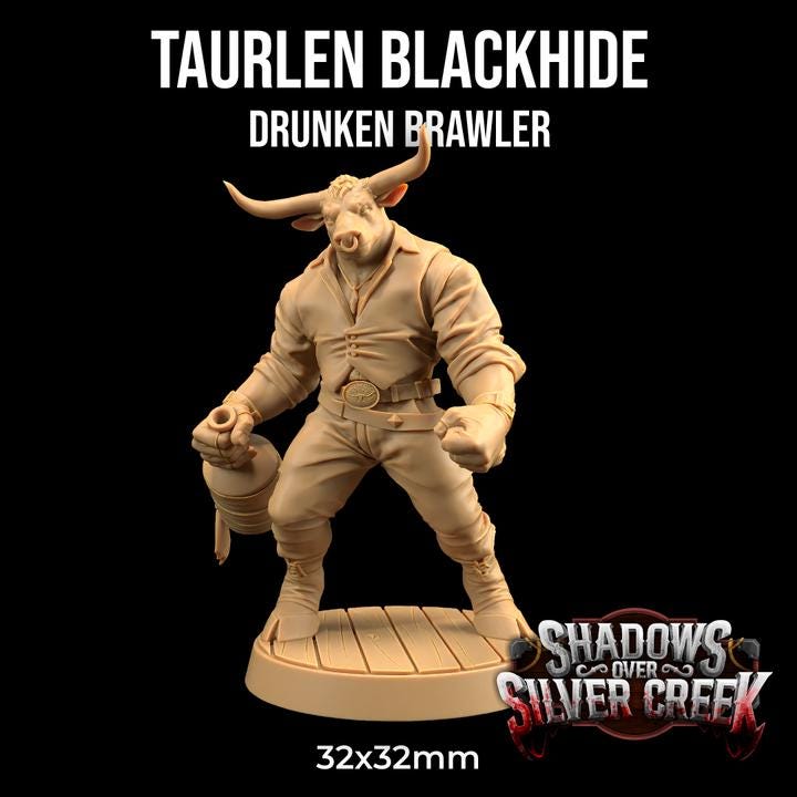 Taurlen Blackhide, Drunken Brawler - Dragon Trapper's Lodge