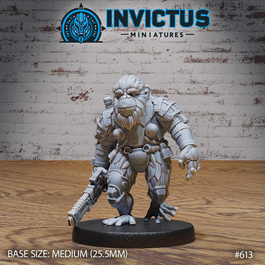 Chimp Rebel (3 Variants Available) - Invictus Miniatures