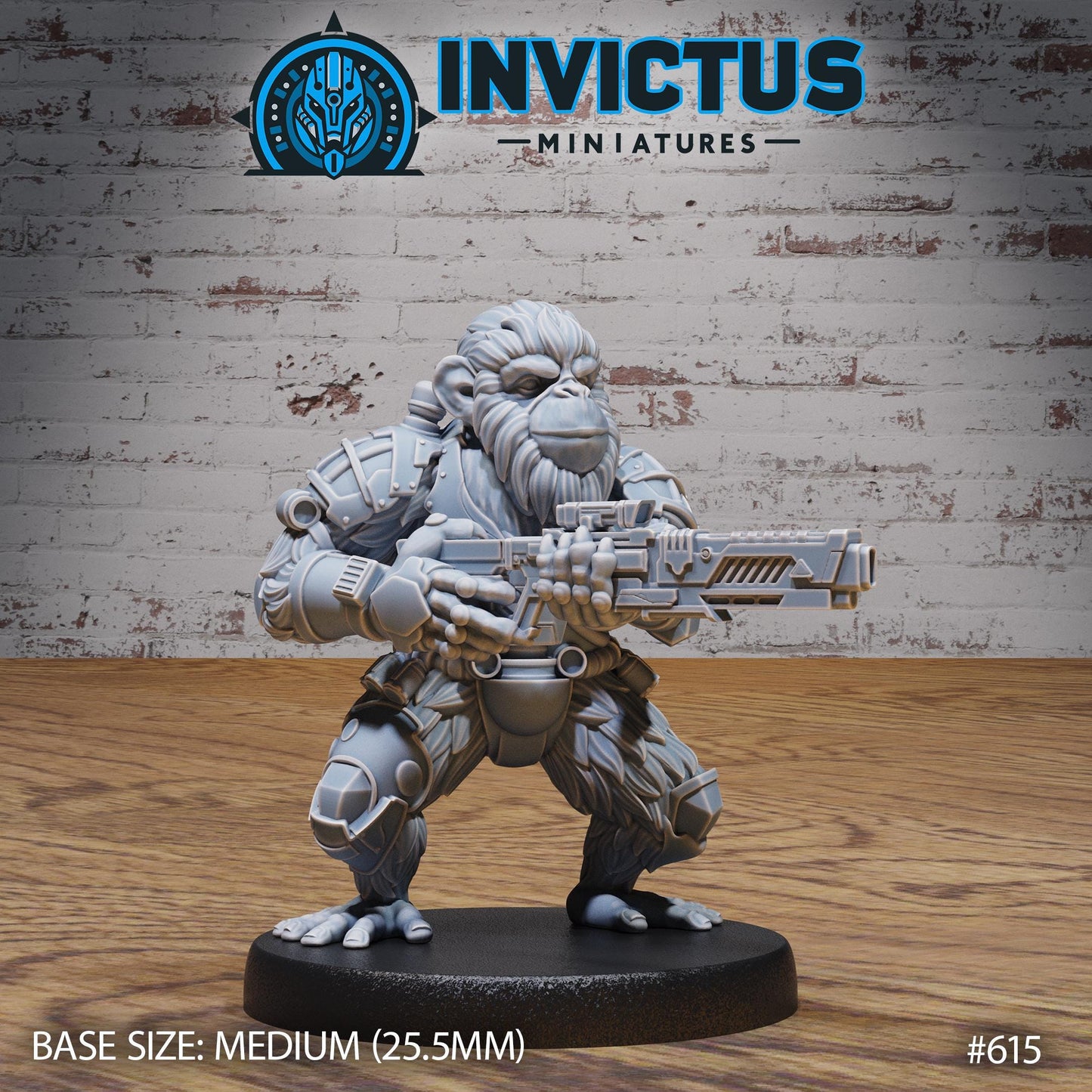 Chimp Rebel (3 Variants Available) - Invictus Miniatures