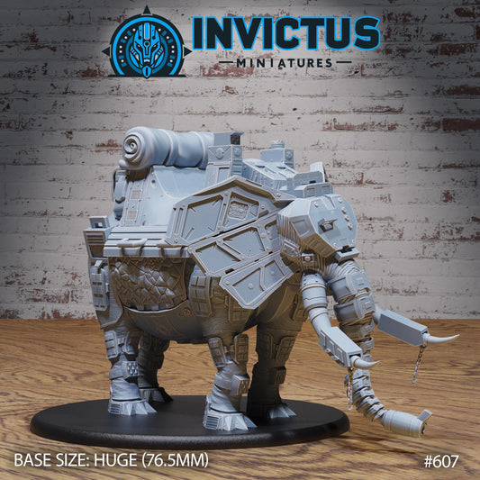 Cyborg Elephant (4 Variants Available) - Invictus Miniatures