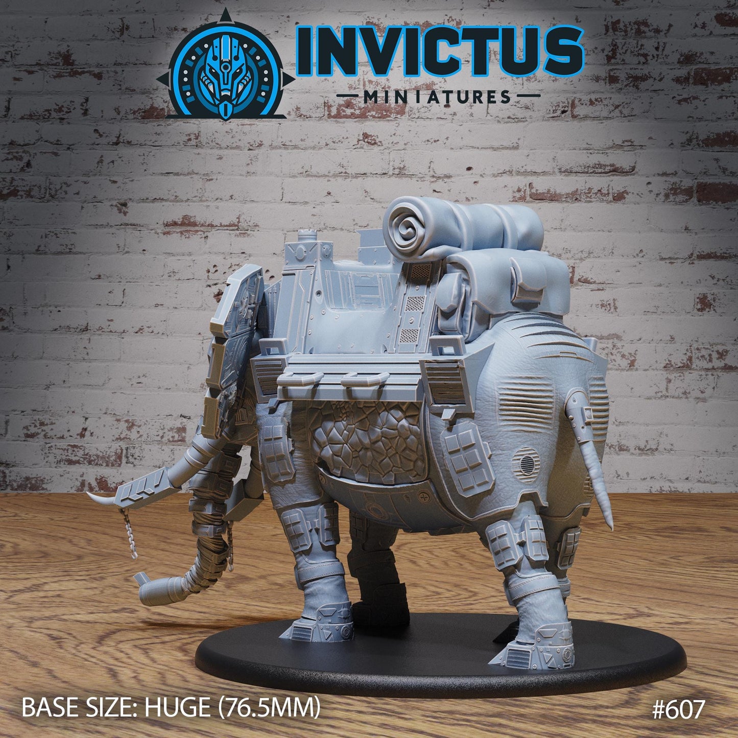 Cyborg Elephant (4 Variants Available) - Invictus Miniatures