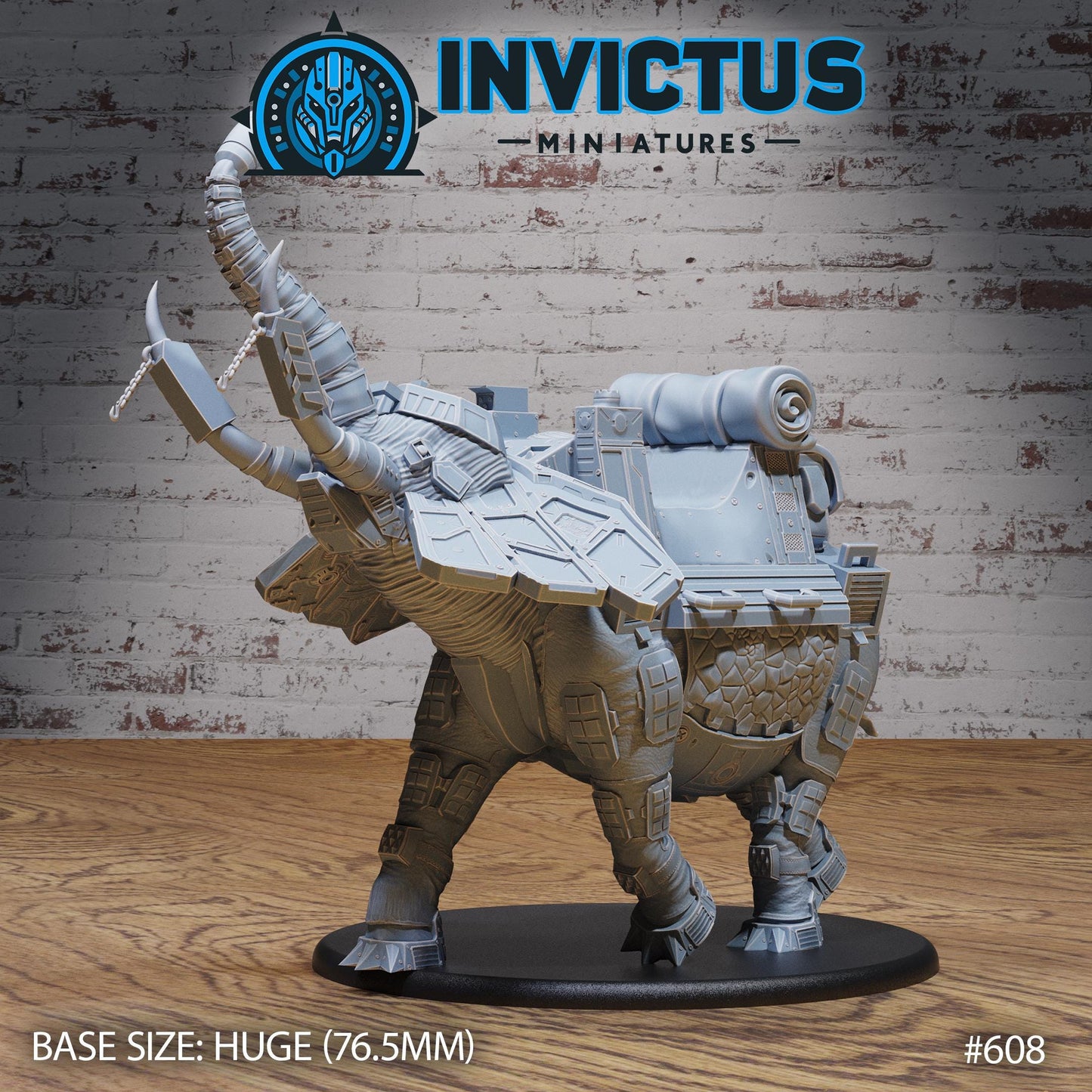 Cyborg Elephant (4 Variants Available) - Invictus Miniatures
