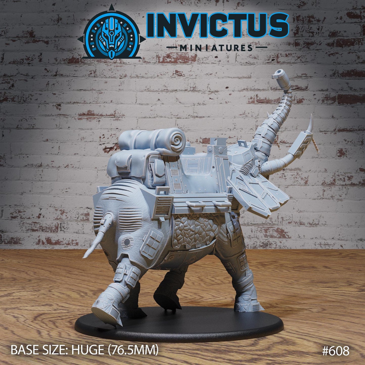 Cyborg Elephant (4 Variants Available) - Invictus Miniatures