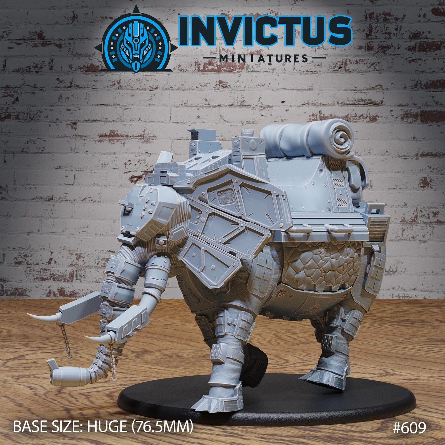 Cyborg Elephant (4 Variants Available) - Invictus Miniatures