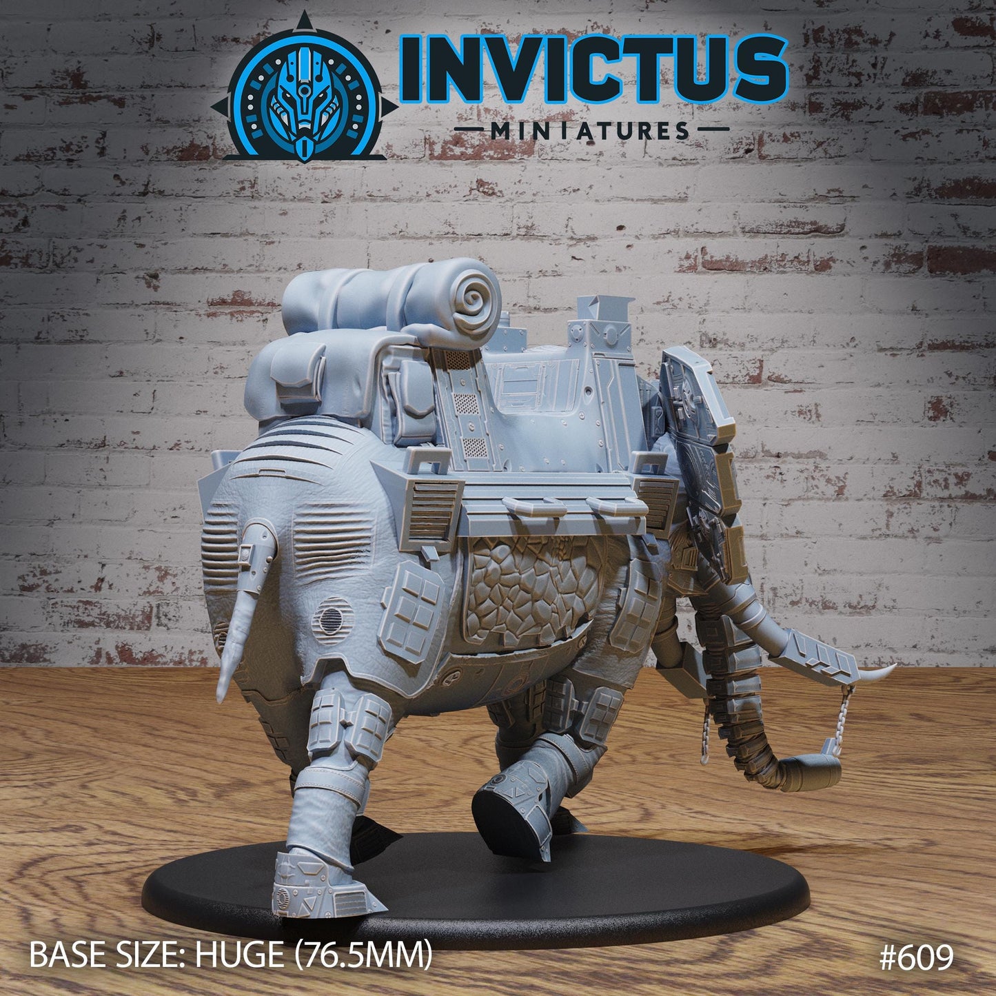 Cyborg Elephant (4 Variants Available) - Invictus Miniatures