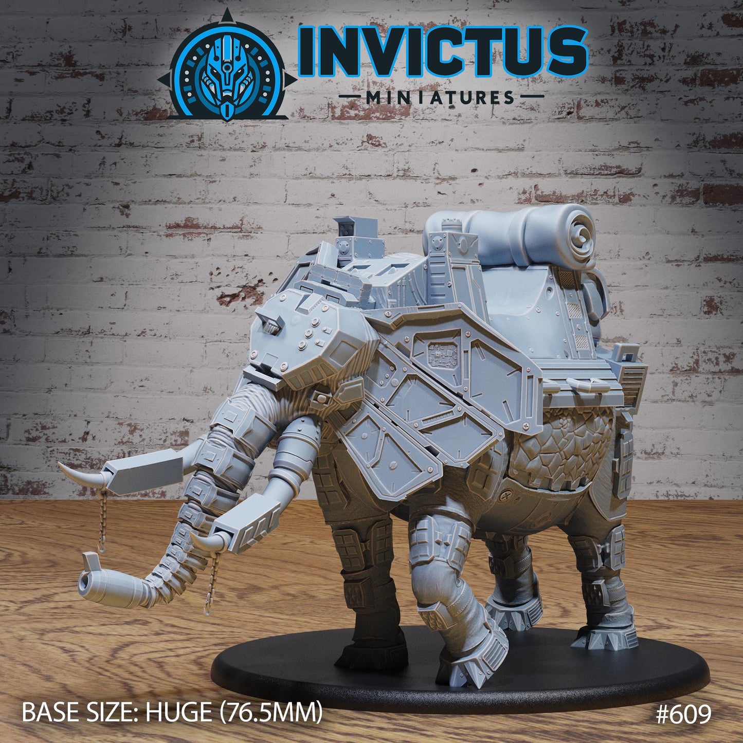 Cyborg Elephant (4 Variants Available) - Invictus Miniatures