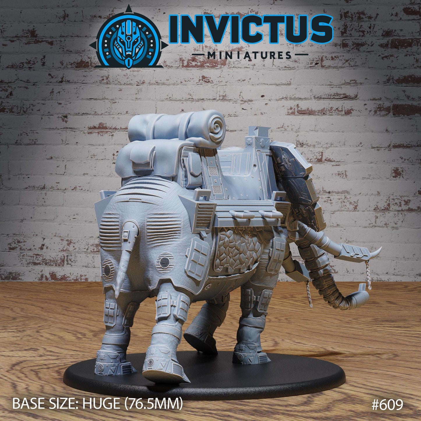 Cyborg Elephant (4 Variants Available) - Invictus Miniatures