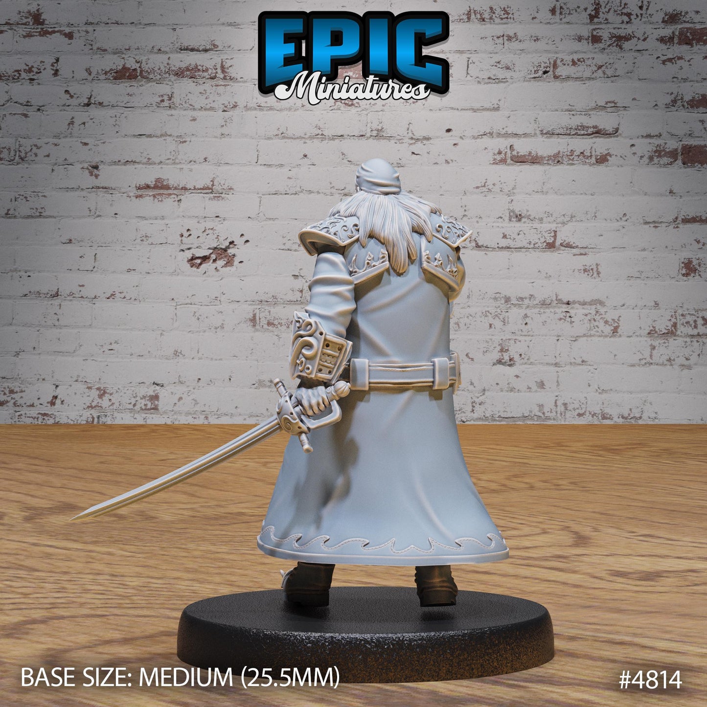 Pirate Captain Barbarossa (3 Variants Available) - Epic Miniatures