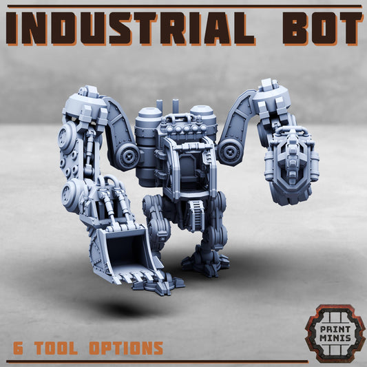 Industrial Bot (3 Variants Available) - Print Minis