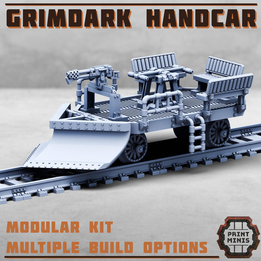 Grimdark Handcar (3 Variants Available) - Print Minis