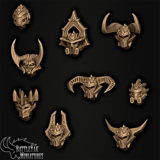 Slayer Cult Heads, Customisation Pack - 28mm Scale (10 Variants Available) - Battle Yak