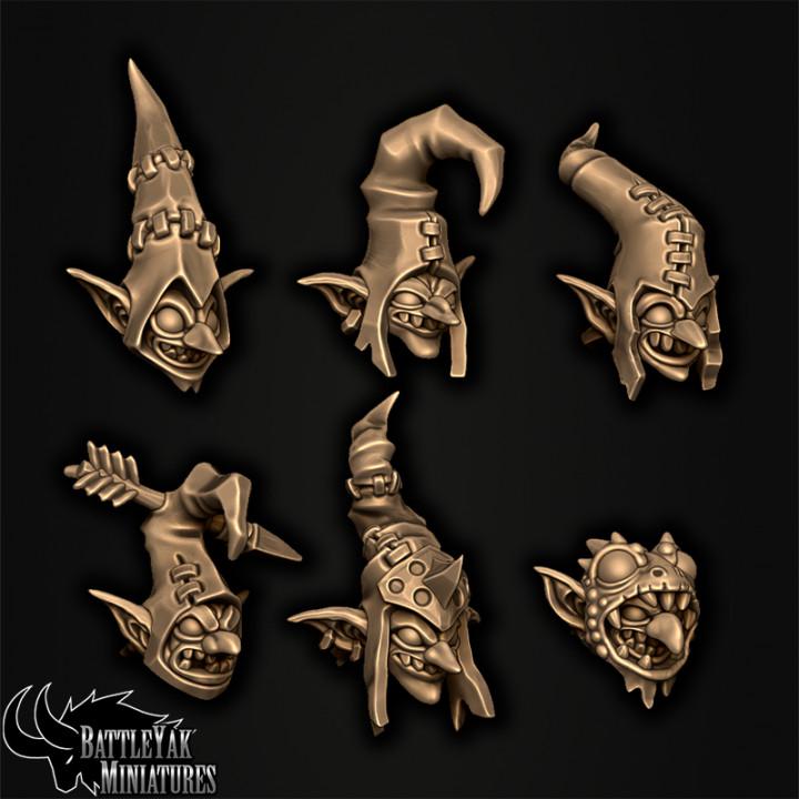 Cankergit Longsnoot Heads, Customisation Pack - 32mm Scale (12 Variants Available) - Battle Yak