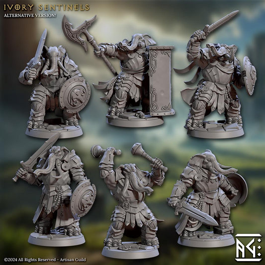 Ivory Sentinels, Set II (6 Variants Available) - Artisan Guild