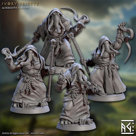 Ivory Priests, Set II (4 Variants Available) - Artisan Guild