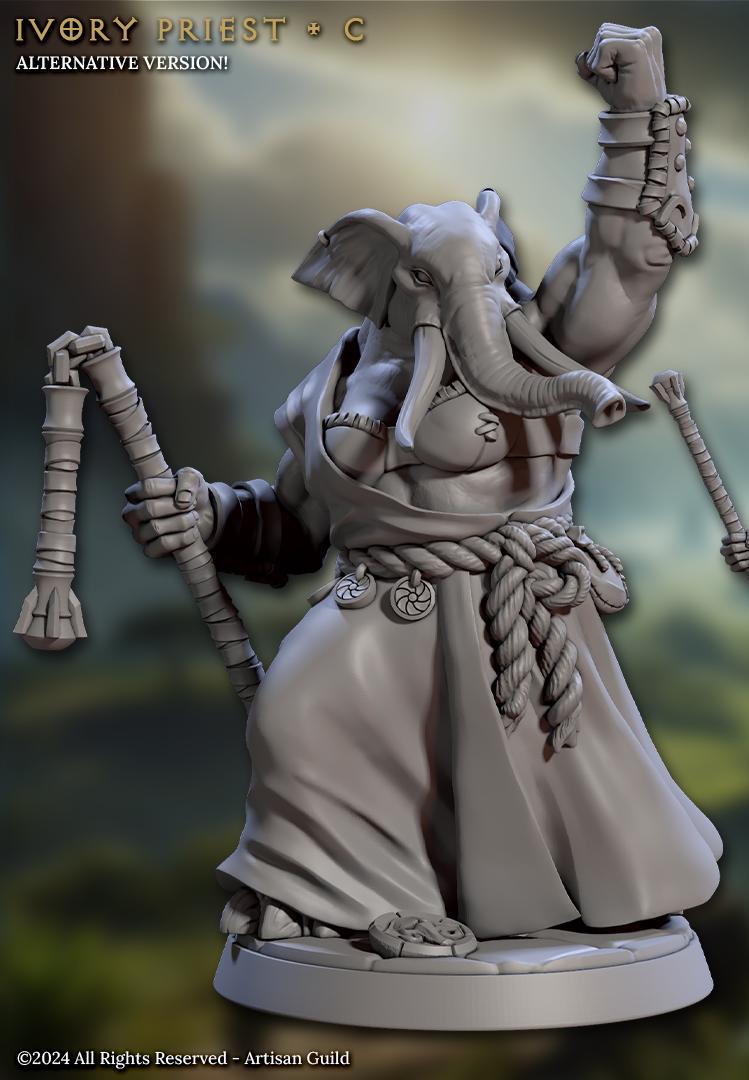 Ivory Priests, Set I (4 Variants Available) - Artisan Guild